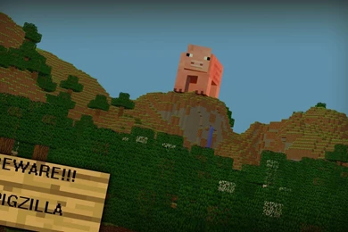 Minecraft Wallpapers 1 Pigzilla By Rwwpl On DeviantArt