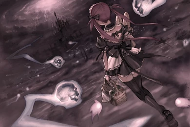 Queen's Blade Anime Girl Skull Wallpapers