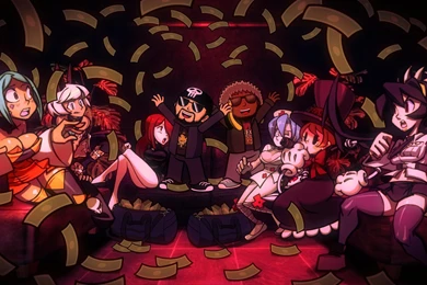 SKULLGIRLS Action Fighting Chibi Girl Girls Skull Warrior Anime ...