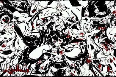SKULLGIRLS Action Fighting Chibi Girl Girls Skull Warrior Anime ...