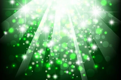 Green Bokeh Abstract Light Backgrounds Vector Illustration