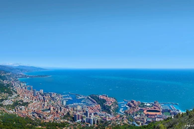 Monaco Panorama Ultra High Resolution Free Wallpapers