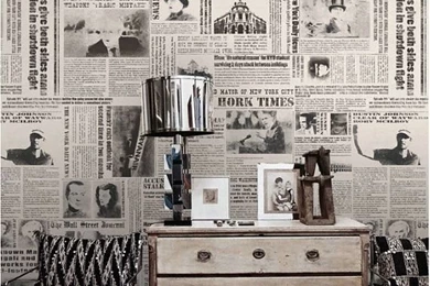Newspaper Wallpapers New York Times Nostalgic Wall By DreamyWall