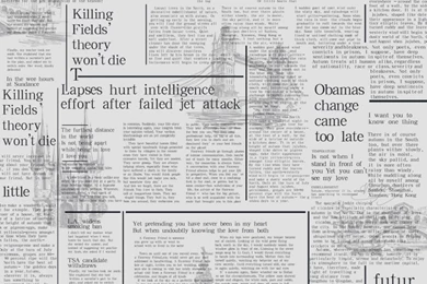 Vintage Vinyl Wallpapers Nostalgic English Letters Newspaper Walls ...