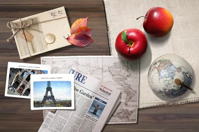Apple And Maps Newspaper Wallpapers