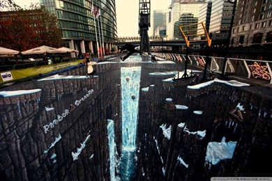Amazing 3D Street Painting HD Desktop Wallpapers : Widescreen ...