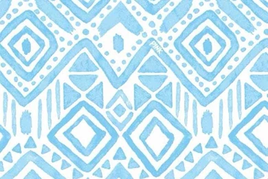 Light Blue Tribal Print