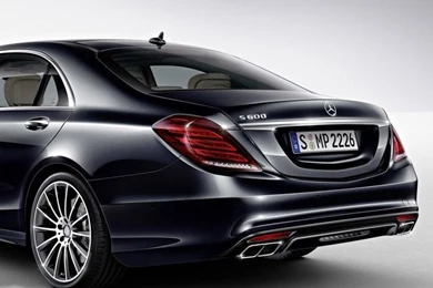 Download Mercedes Benz S 600 Back View Wallpapers For iPhone 4