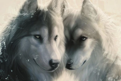 Wallpaper, Art, Wolf, Face, Space, Wolves, Love, Predator   2009019