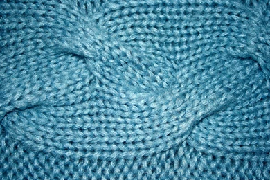 Blue Cable Knit Pattern Texture Picture