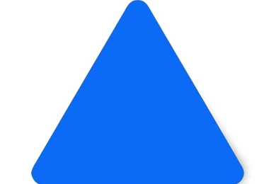 Solid Blue Solid Backgrounds Solid Color Triangle Sticker