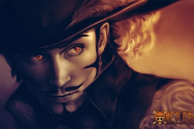 One Piece Dracule Mihawk Hat Glance Face Anime Vampire Wallpapers ...