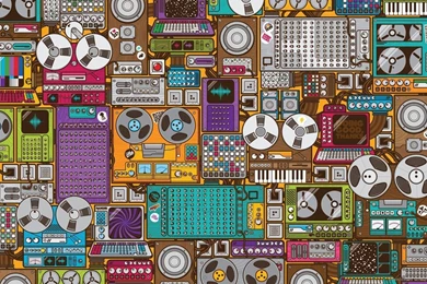 Retro Wallpapers Music Pattern   Wallpapers