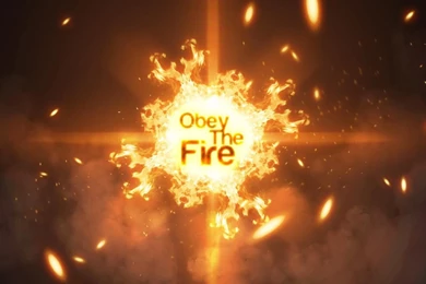 Abstract Text Fire Obey Wallpapers