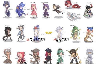 Wallpapers Monster Hunter Chibi Wg Need Your Help Manga Anime ...