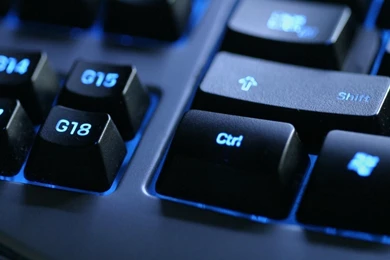 3D Keyboard Blue Light Wallpapers HD