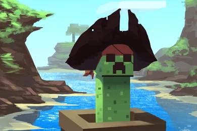 The Minecraft Creeper Pirate By Zedig On DeviantArt
