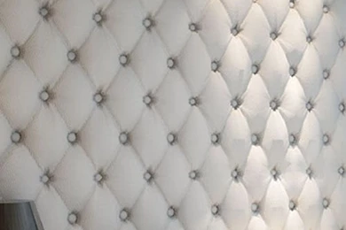 Three Dimensional Faux Leather Soft Bag Wallpapers White Bedside ...