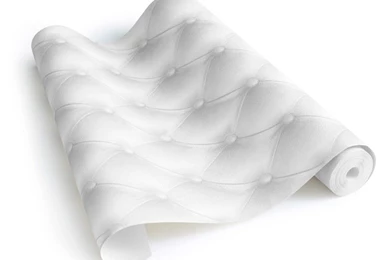 Greyish White Tufted Leather Wallpapers   Koziel.fr