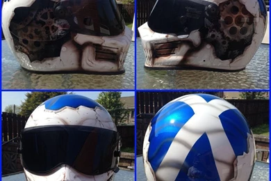 Cracked Skull Scotland Flag Helmet By Dekoart13 On DeviantArt
