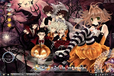 DeviantArt: More Like Halloween Anime Desktop By Zoei chan