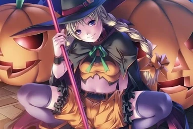 Here Is A Happy Halloween Anime Wallpaper. It Was Made By My Fav ...