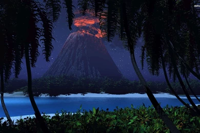 Active Volcano Wallpapers   Digital Art Wallpapers