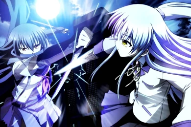 Download Wallpapers 1920x1080 Angel Beats, Girls, Battle, Weapons ...