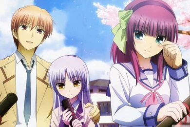 Angel Beats! Otonashi, Yuri And Angel HD Desktop Wallpapers ...