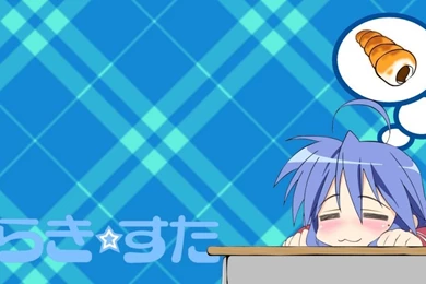 Download Wallpapers 1024x600 Lucky Star, Izumi Konata, Girl, Sleep ...