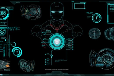 DeviantArt: More Like JARVIS + Iron Man : Red Wallpapers By Edreyes