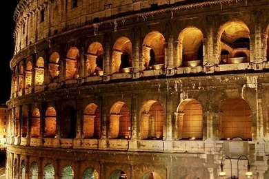 Amphitheatre In Rome, Italy HD Desktop Wallpapers : Widescreen ...