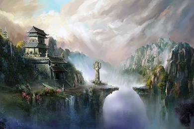 Temple In The Ridge Wallpaper Backgrounds