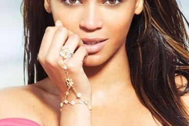 Download Wallpapers 640x960 Beyonce, Dress, Bracelet, Lips, Hair ...