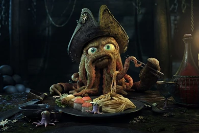 Funny Pirate Octopus Wallpapers Picture 21846