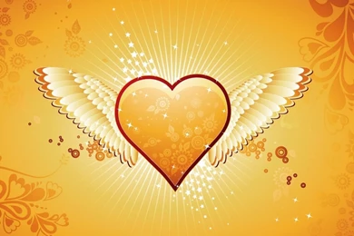 1366x768 Heart Angel Desktop PC And Mac Wallpapers