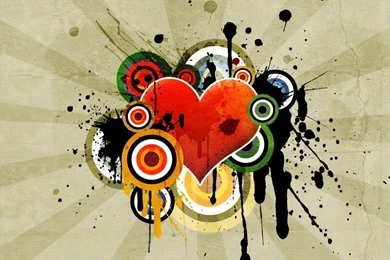 Vector Art Heart Wallpapers