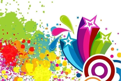 Abscract Colorful Spots Backgrounds Vector Art