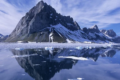 Mountain Reflection In Spitsbergen, Norway   1920 X 1080 HDTV ...