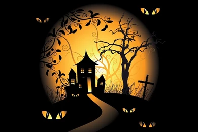 Halloween Spooky Digital Art Bats Black Backgrounds Vector ...