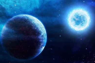 Outer Space Stars And Planets