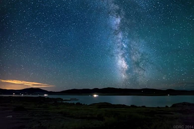 Galaxy Milky Night Rock Sky Space Stars Wallpapers Wallpapers ...