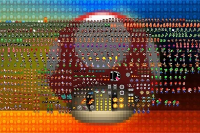 Pixel Mario Characters   Wallpaper.