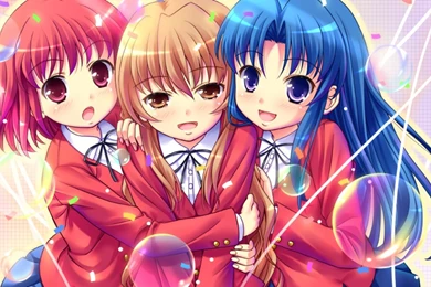 Download Wallpapers 1920x1080 Anime, Girls, Cute, Smile, Hug Full ...