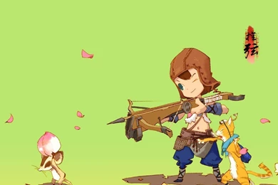 Download Wallpapers 2048x1152 Anime, Cat, Arms, Bow, Target HD HD ...