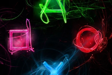 Download Wallpapers 3840x1200 Playstation, Symbols, Graphics Dual ...