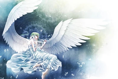 Anime Angel Girl Sword Original Girls Wings Mood Wallpapers ...