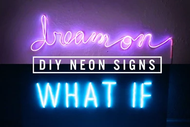 DIY NEON SIGN DECOR