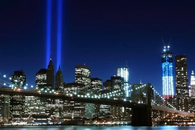 HD Backgrounds Brooklyn Bridge New York City Night View Lights ...