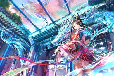 Wallpaper: Dragon Fuji Choko